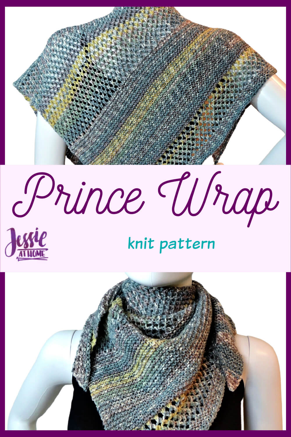 Prince Wrap - unisex knit wrap pattern!