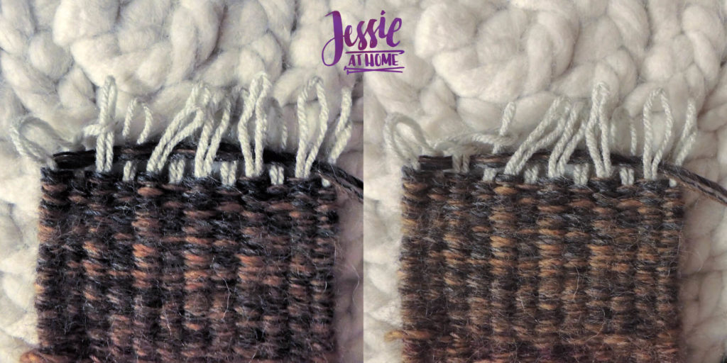 Stick Weaving Tutorial by Jessie at Home - Looping ends