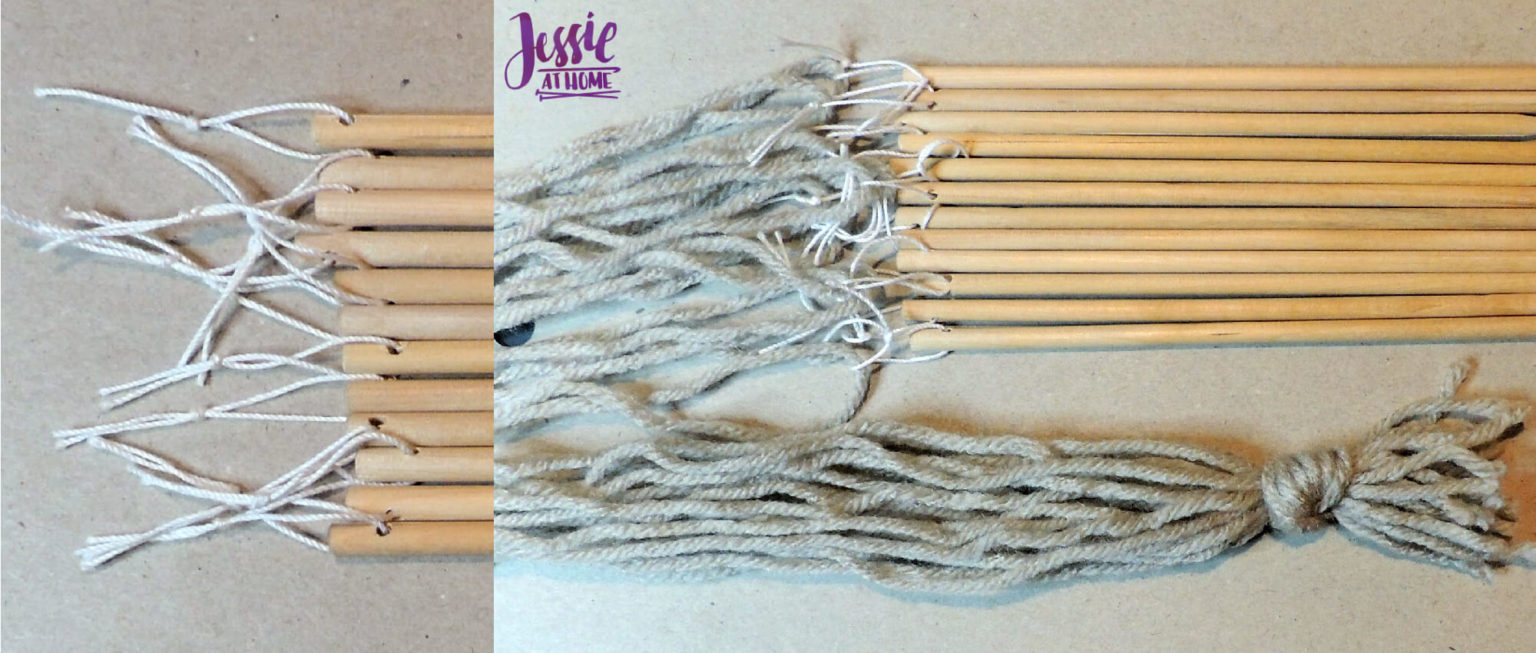 Stick Weaving Tutorial a fun and useful medieval craft Jessie At Home