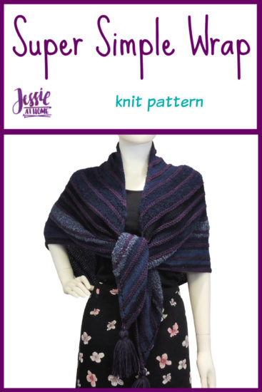 Super Simple Shawl - knit pattern by Jessie At Home - Pin 1