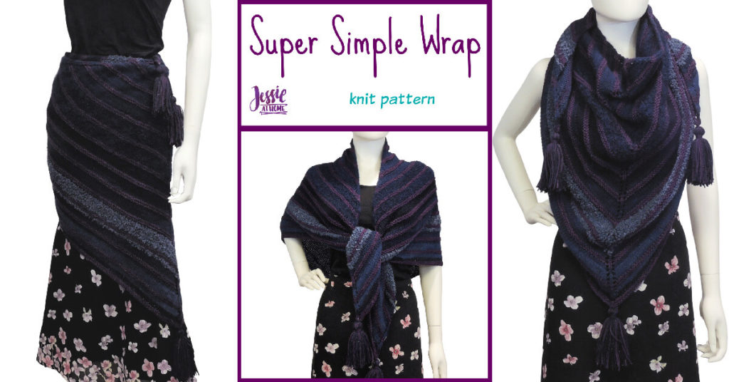 Super Simple Shawl - knit pattern by Jessie At Home - Social