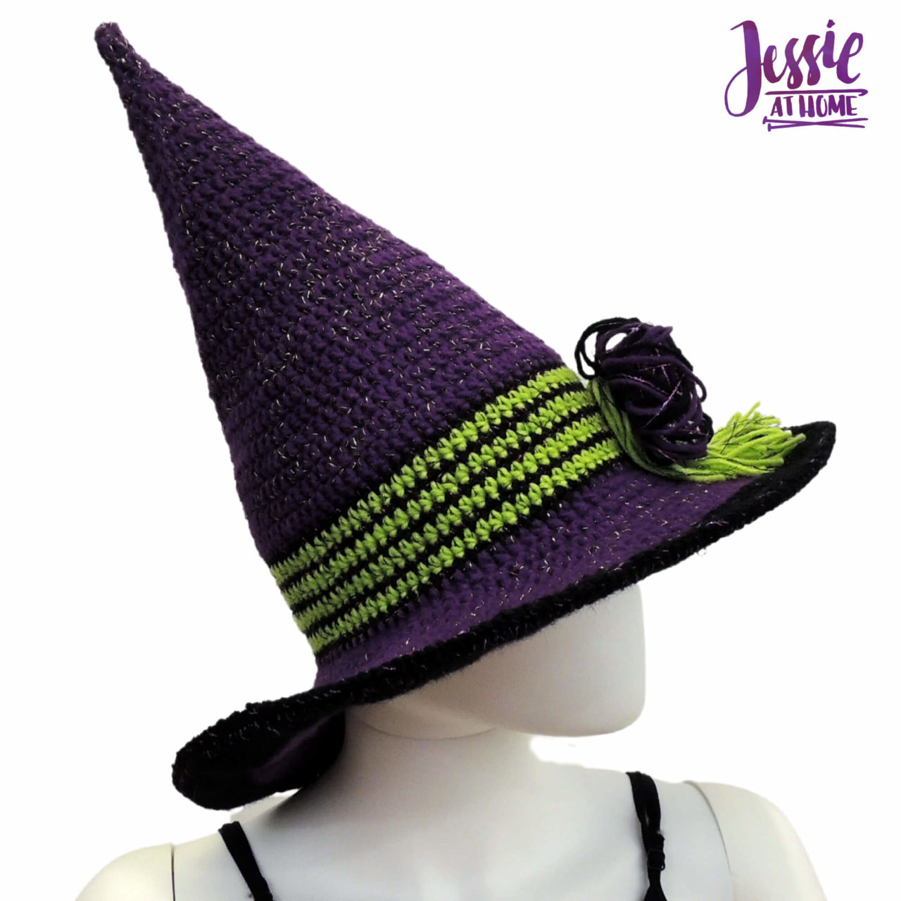 Crochet Witch Hat Free Crochet Pattern for the Whole Family Jessie At