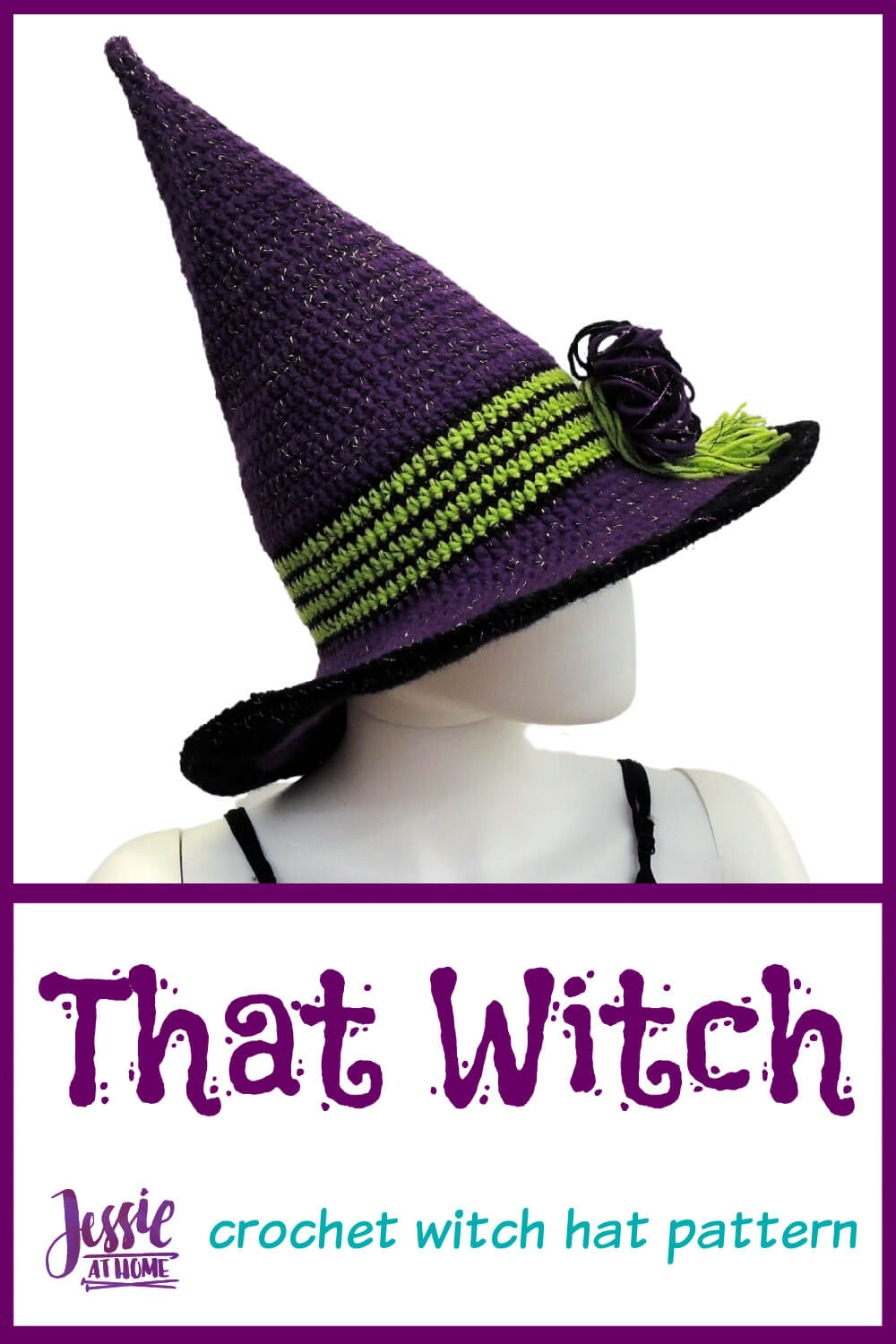 Crochet Witch Hat Free Crochet Pattern for the Whole Family Jessie At