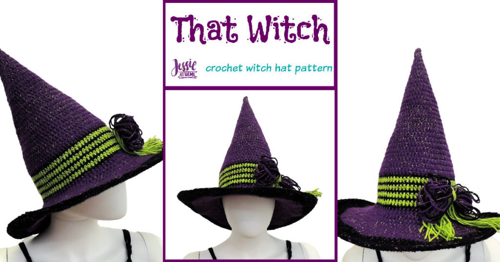 That Witch crochet witch hat pattern by Jessie At Home - Social