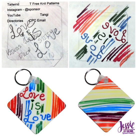 Artesprix Face Masks and Other Awesomeness tutorial by Jessie At Home - Love is Love Key Chain