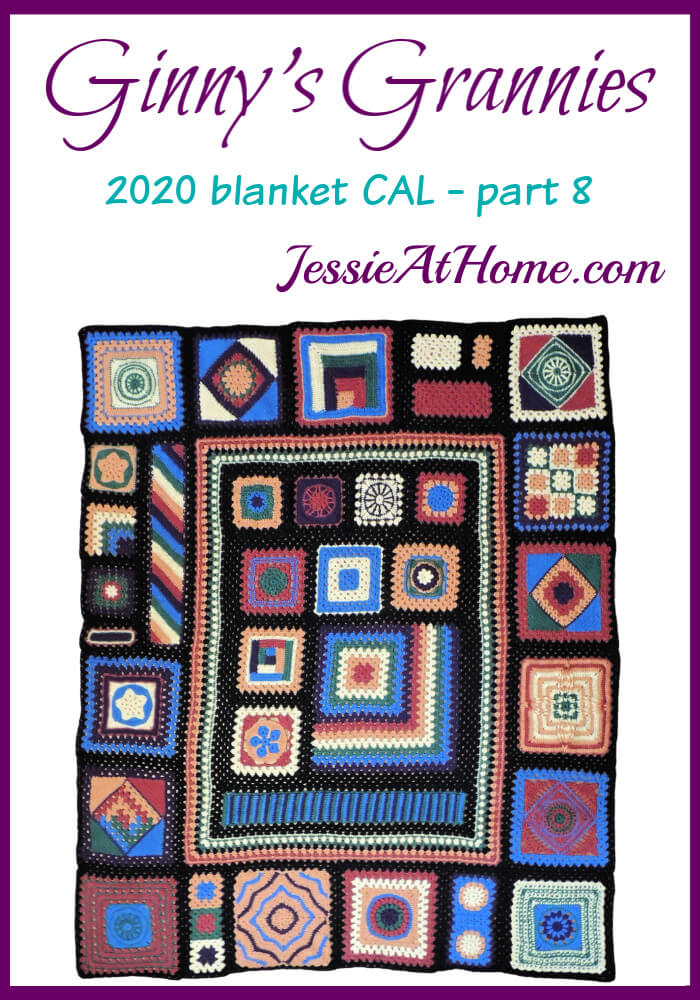 Ginny\'s Grannies CAL Part 8 - Outer crochet square section is done!
