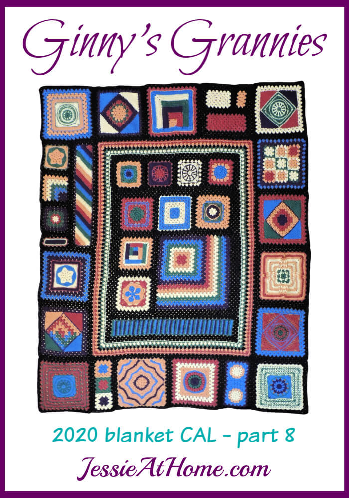 Ginny\'s Grannies CAL Part 8 - Outer crochet square section is done!