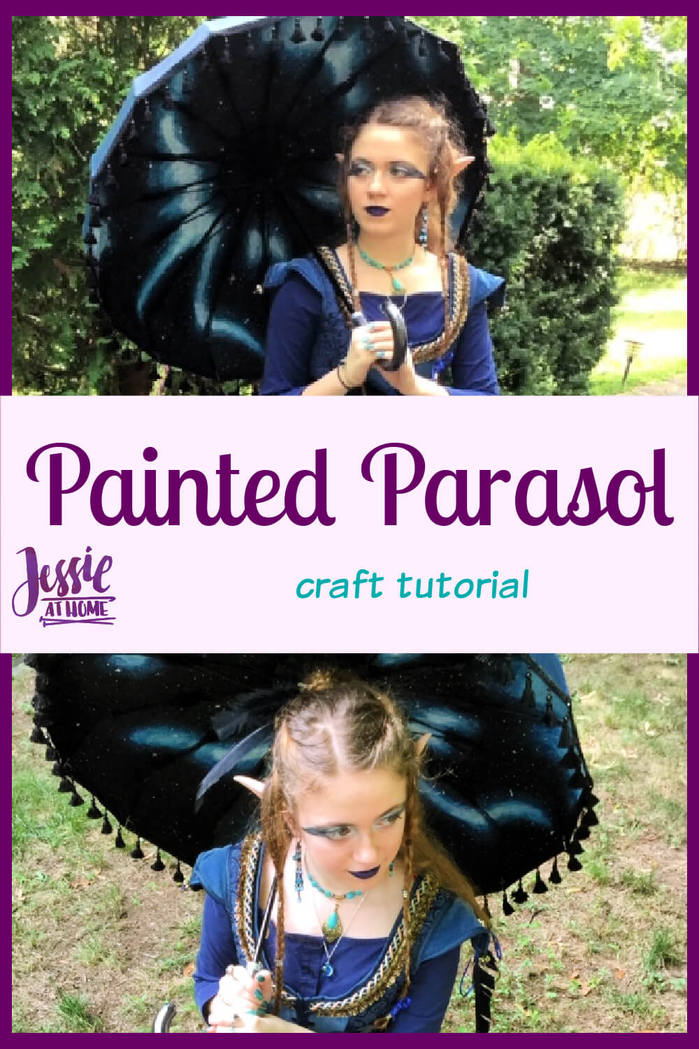 Painted Parasol  - Get mystical with Plaid FX paints and a special guest!