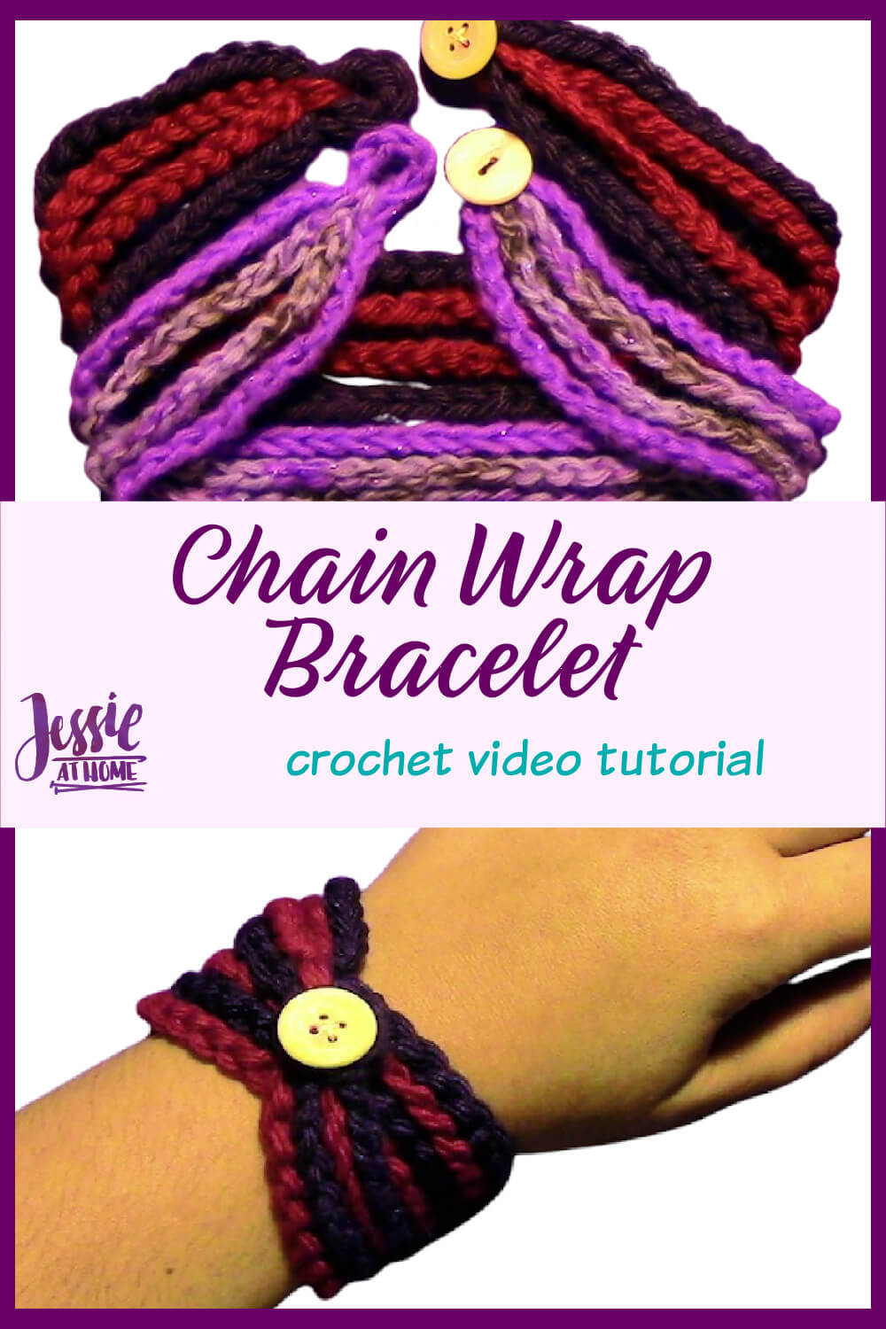 Chain Wrap Bracelet Tutorial - Crochet Pattern Video