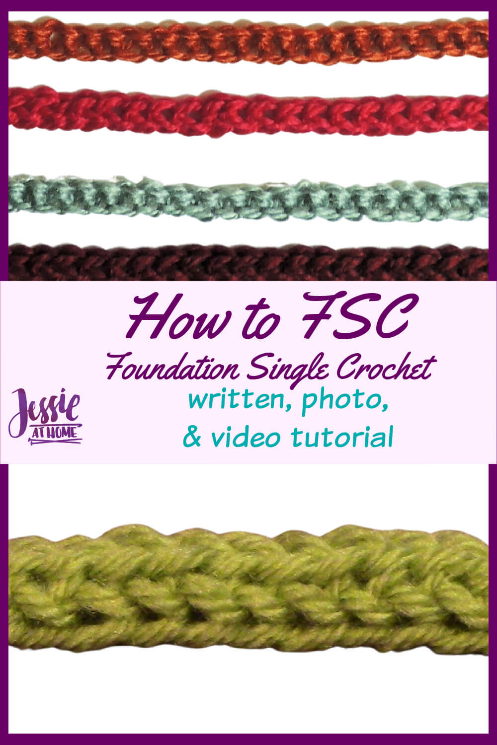 How to FSC - Foundation Single Crochet