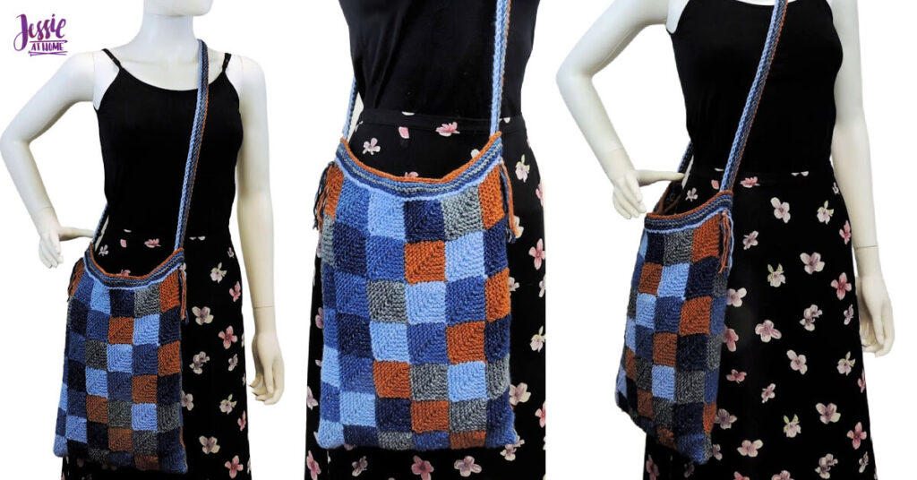 Jean Dreams Tote knit pattern by Jessie At Home - Top Image
