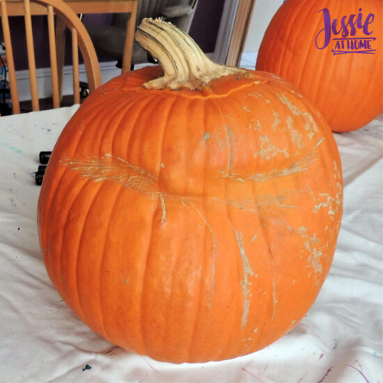 National Pumpkin Day and Fun with Felt by Jessie At Home - Angry Pumpkin