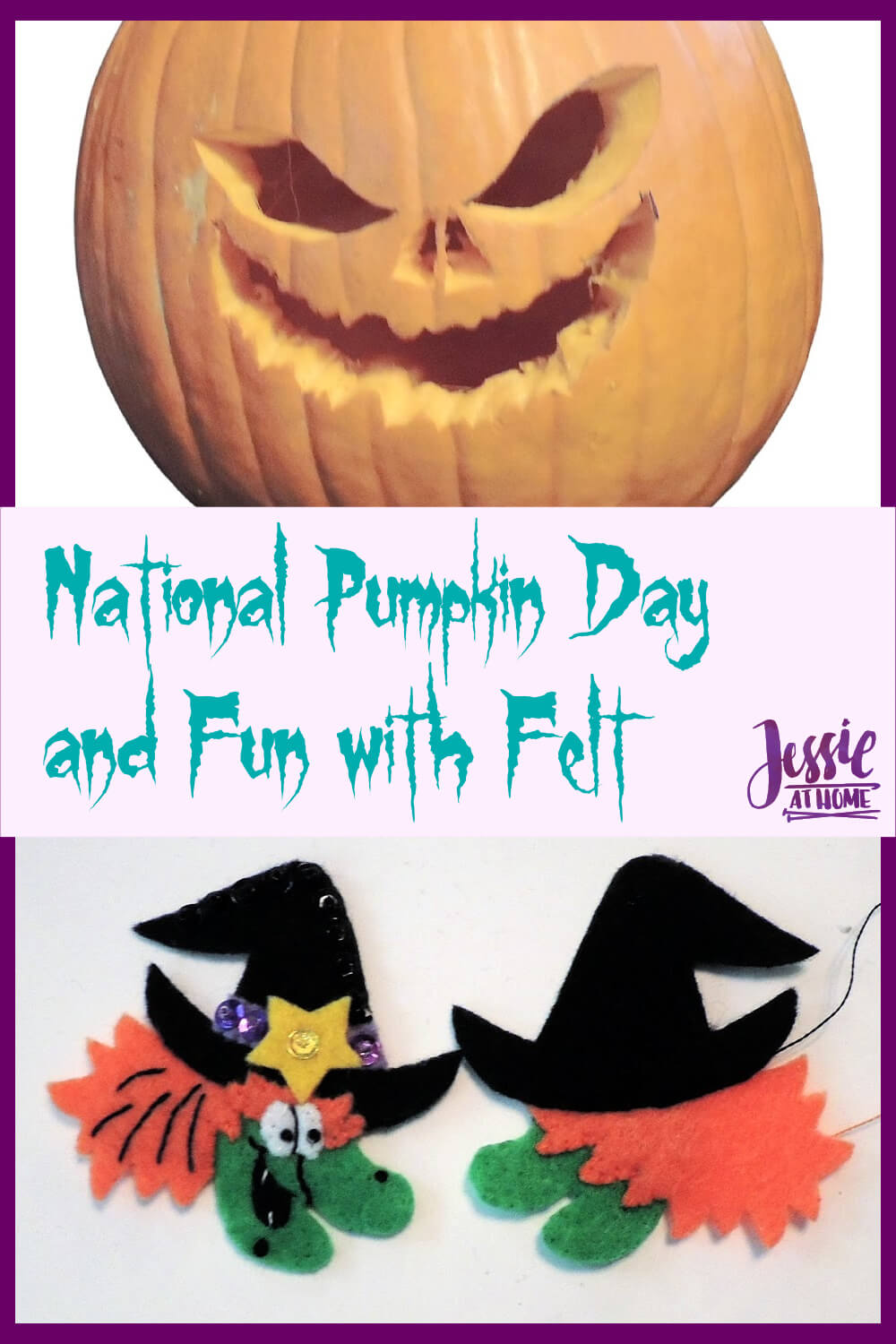 Grrr! Arrr! National Pumpkin Day and Fun with Felt