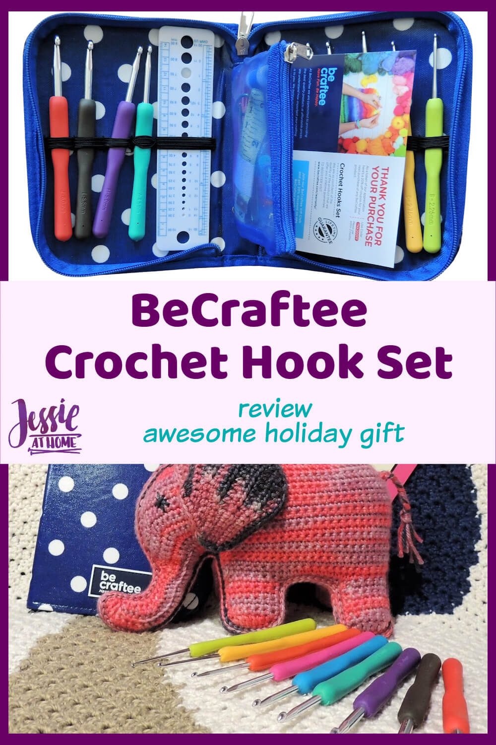 BeCraftee Crochet Hook Set - Awesome Holiday Gift!