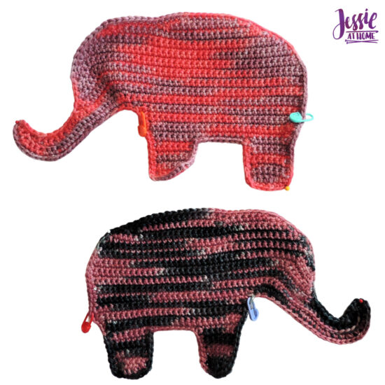 Elihu the Elephant Crochet Pattern by Jessie At Home - Body Pieces