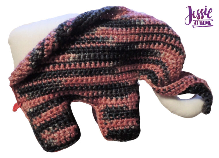 Elihu the Elephant Crochet Pattern by Jessie At Home - Place Lining in Crochet