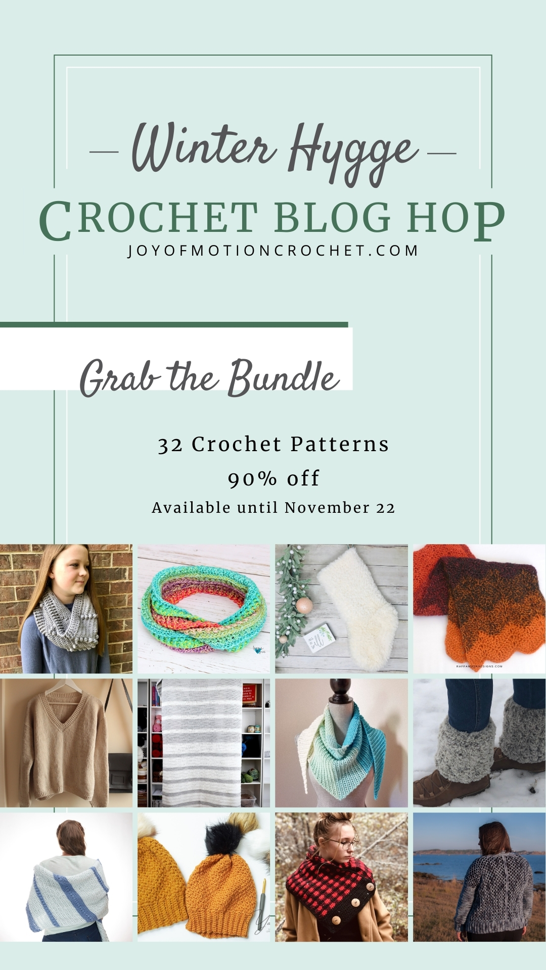 Winter Hygge Crochet Bundle - get your cozy on