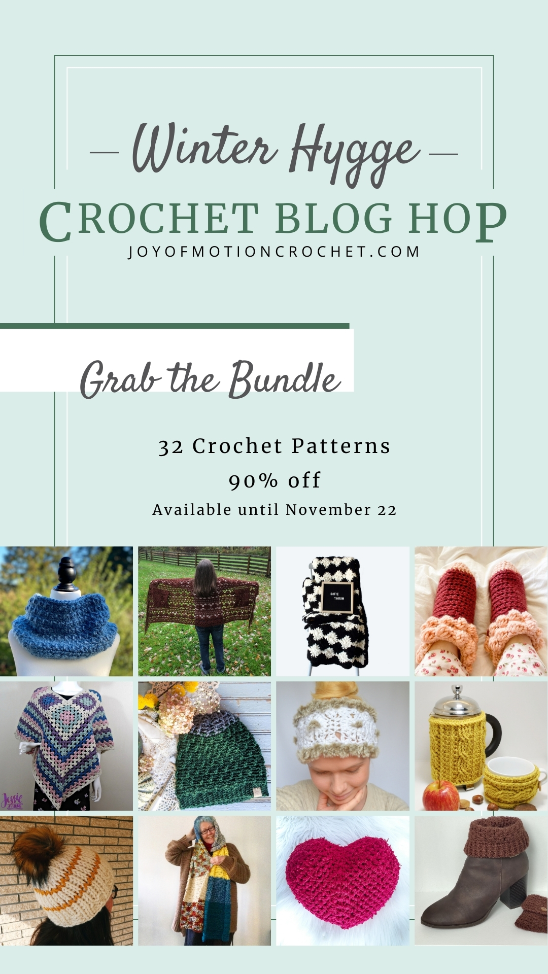 Winter Hygge Crochet Bundle - get your cozy on