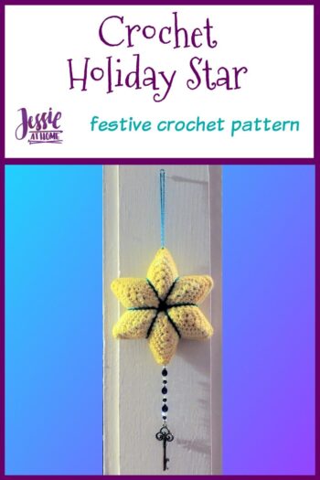 Crochet Holiday Star crochet pattern by Jessie At Home - Pin 1