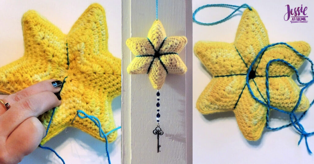 Crochet Holiday Star crochet pattern by Jessie At Home - Top Image