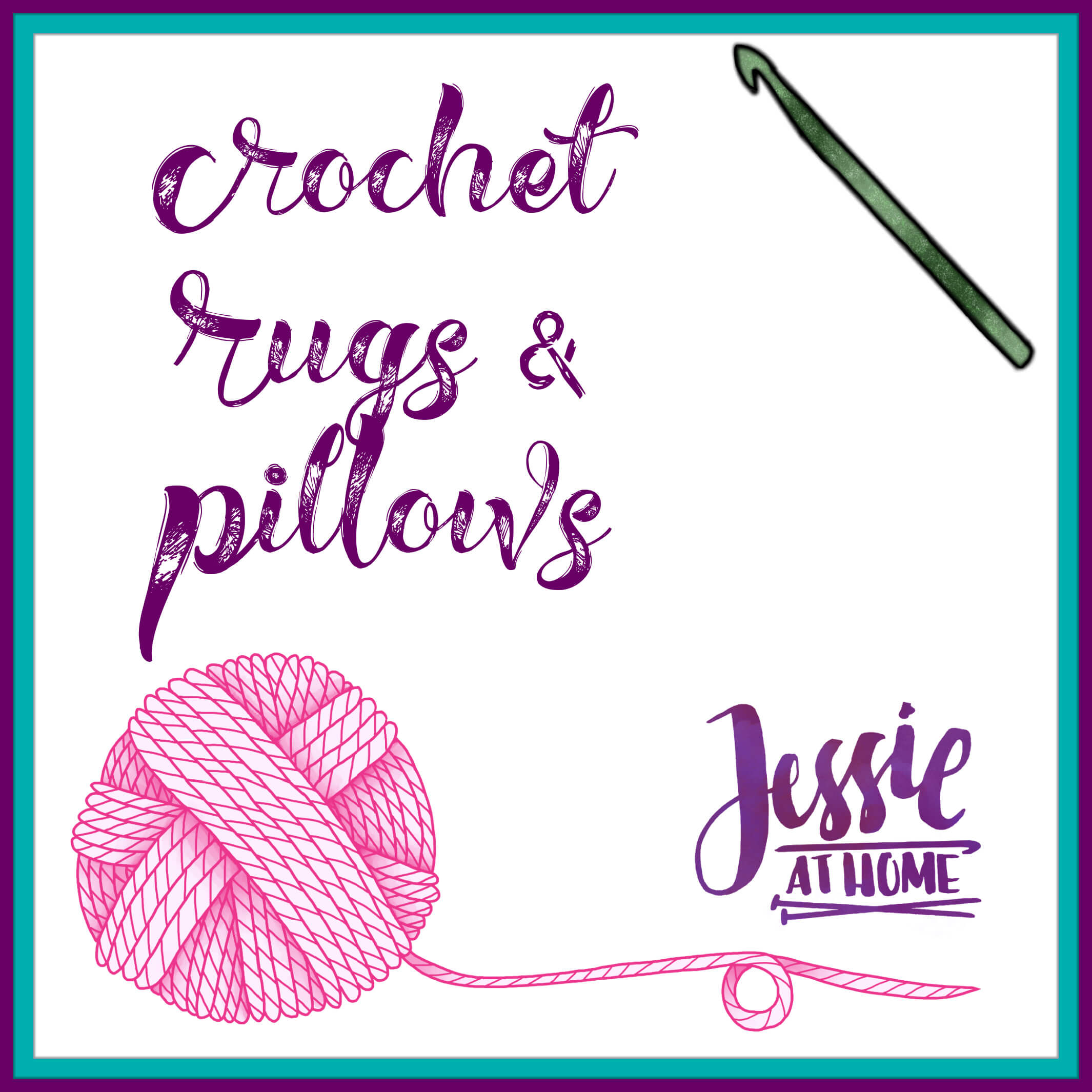 Crochet Rugs & Pillows Menu on Jessie At Home