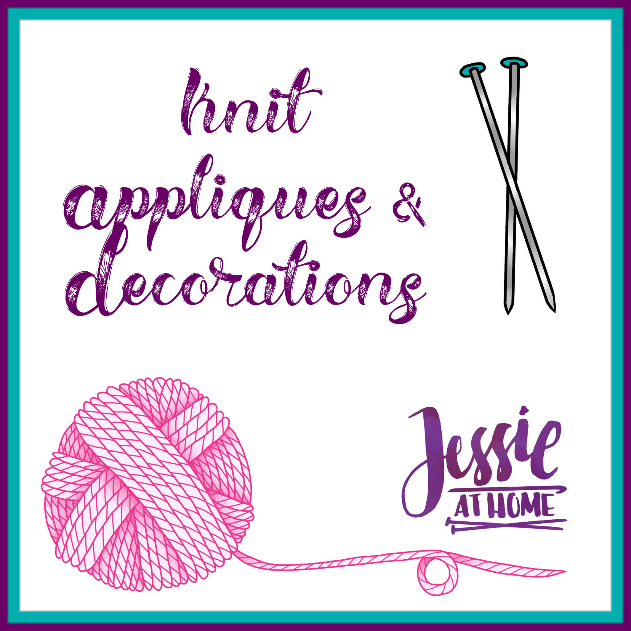 Knit Appliques & Decorations Menu on Jessie At Home