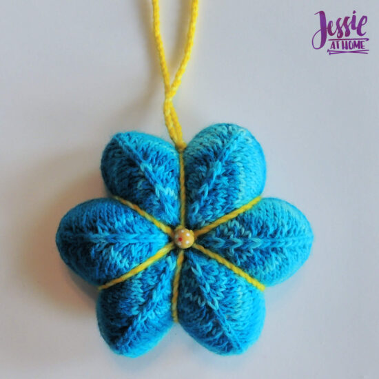 Knit Holiday Star festive knit pattern by Jessie At Home - Add Hanging Cord