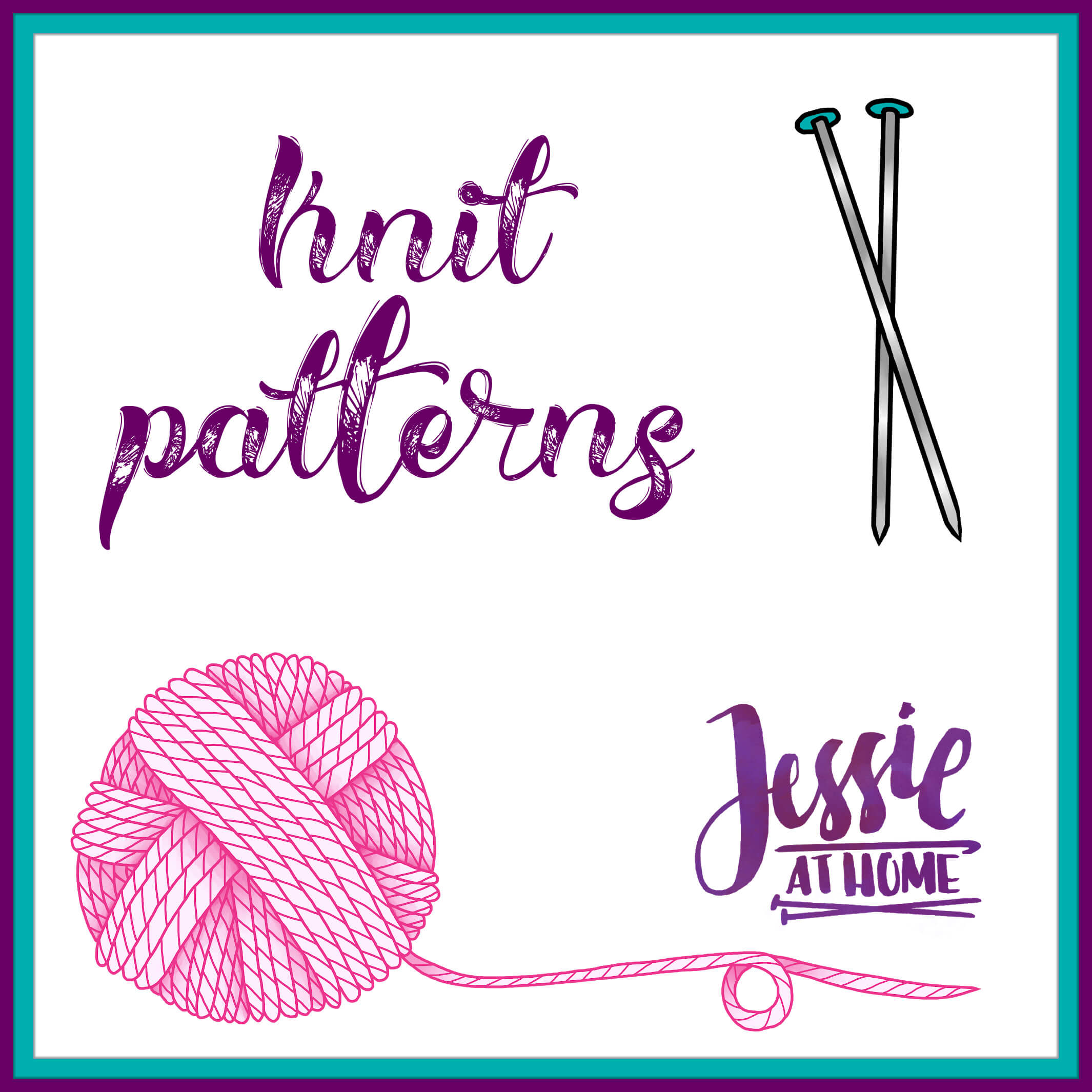 Knit Pattern Menu on Jessie At Home