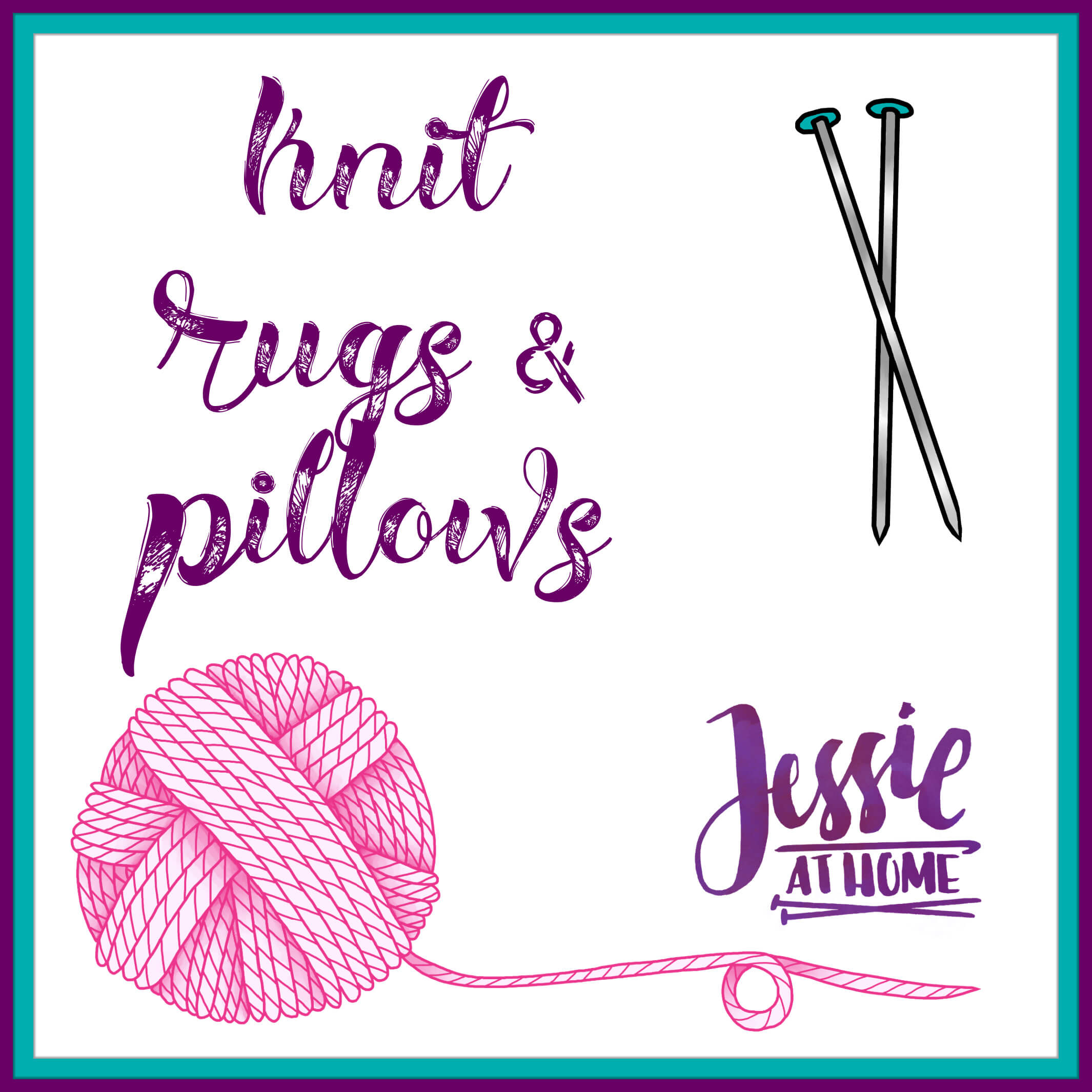 Knit Rugs & Pillows Menu on Jessie At Home