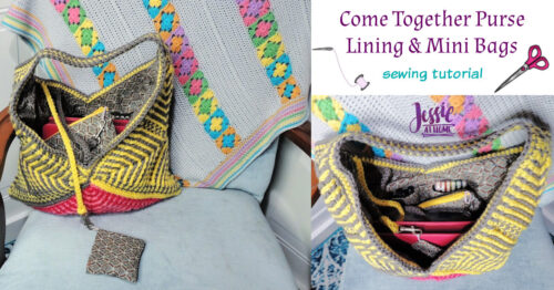 Come Together Purse Lining Sewing Tutorial - with 2 mini bags! - Jessie ...