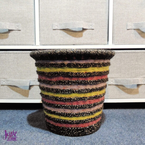 DIY Decorative Waste Basket Tutorial by Jessie At Home - 4