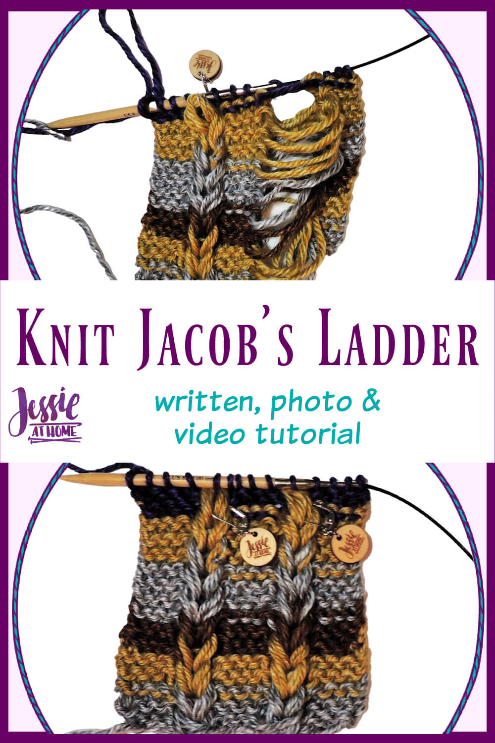 Knit Jacob\'s Ladder - written, photo & video tutorial