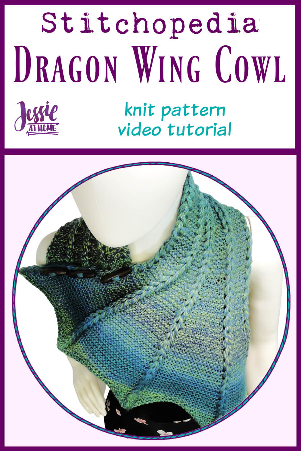 Dragon Wing Cowl Video - Knit Pattern Tutorial