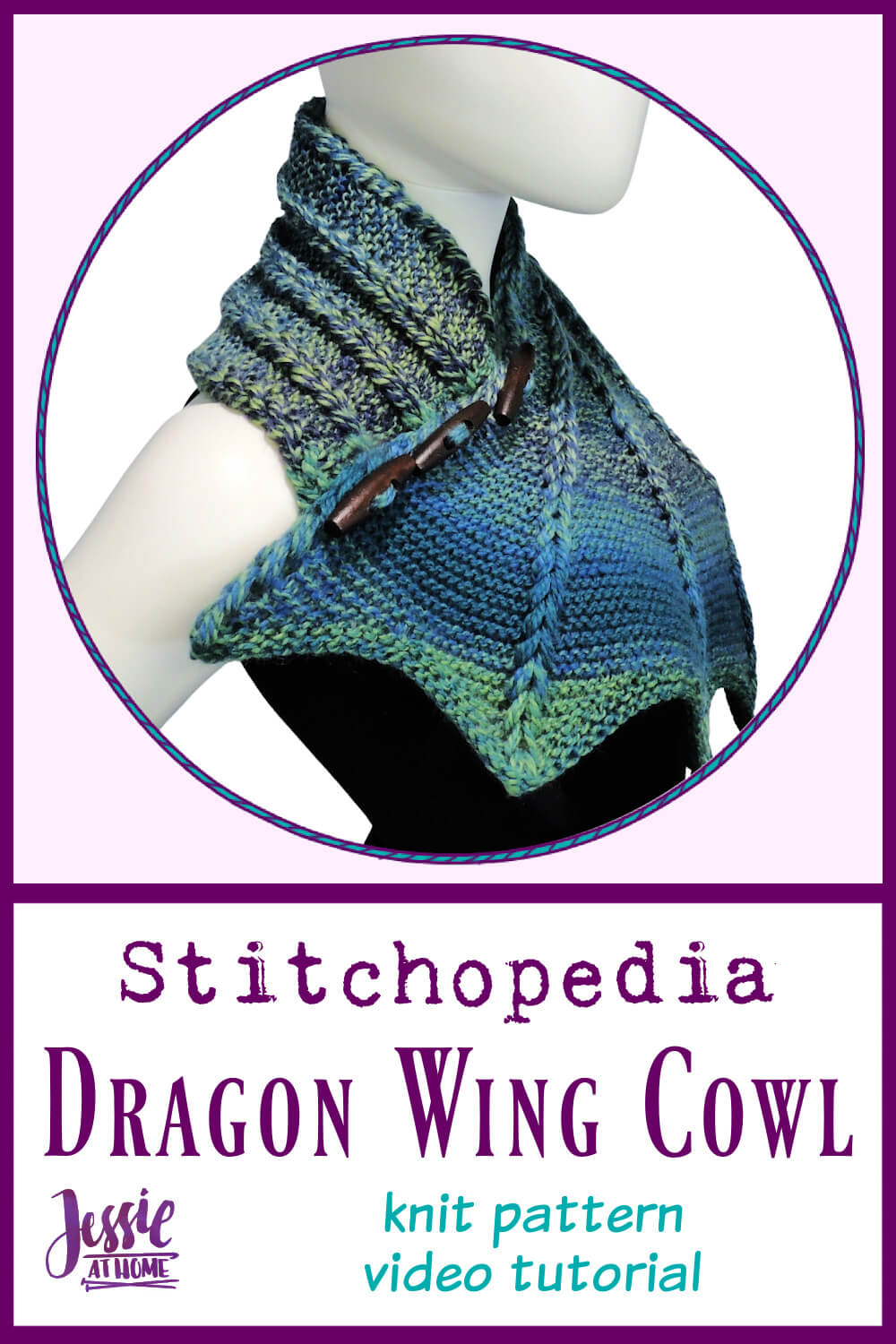 Dragon Wing Cowl Video - Knit Pattern Tutorial