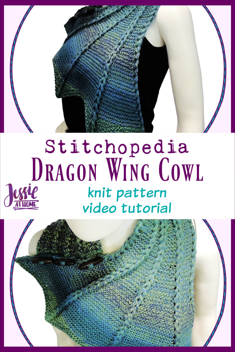 Dragon Wing Cowl Video - Knit Pattern Tutorial