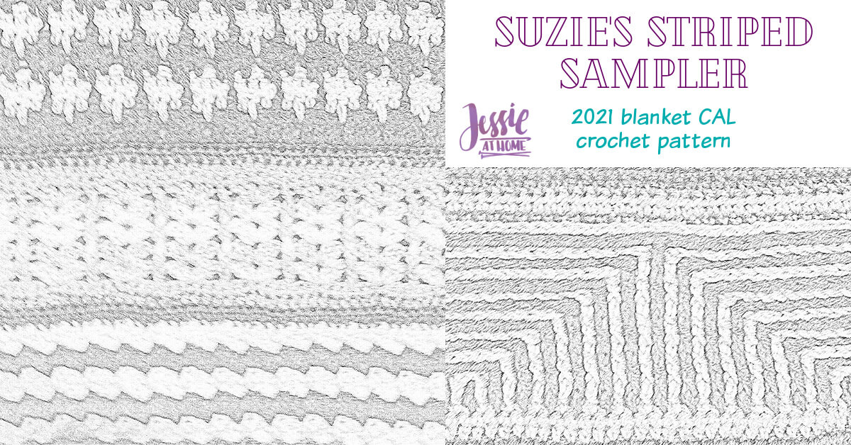 Suzie's Striped Sampler 2021 Blanket CAL by Jessie At Home - Social