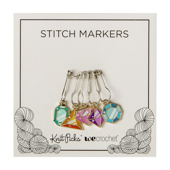 WeCrochet Crystal Gems Enamel Stitch Markers