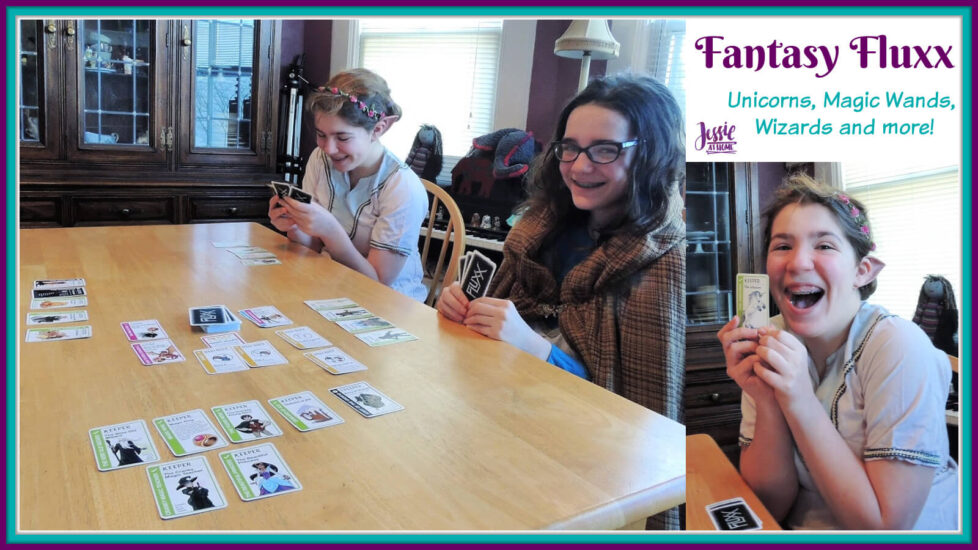 Fantasy Fluxx family game review by Jessie At Home - Social