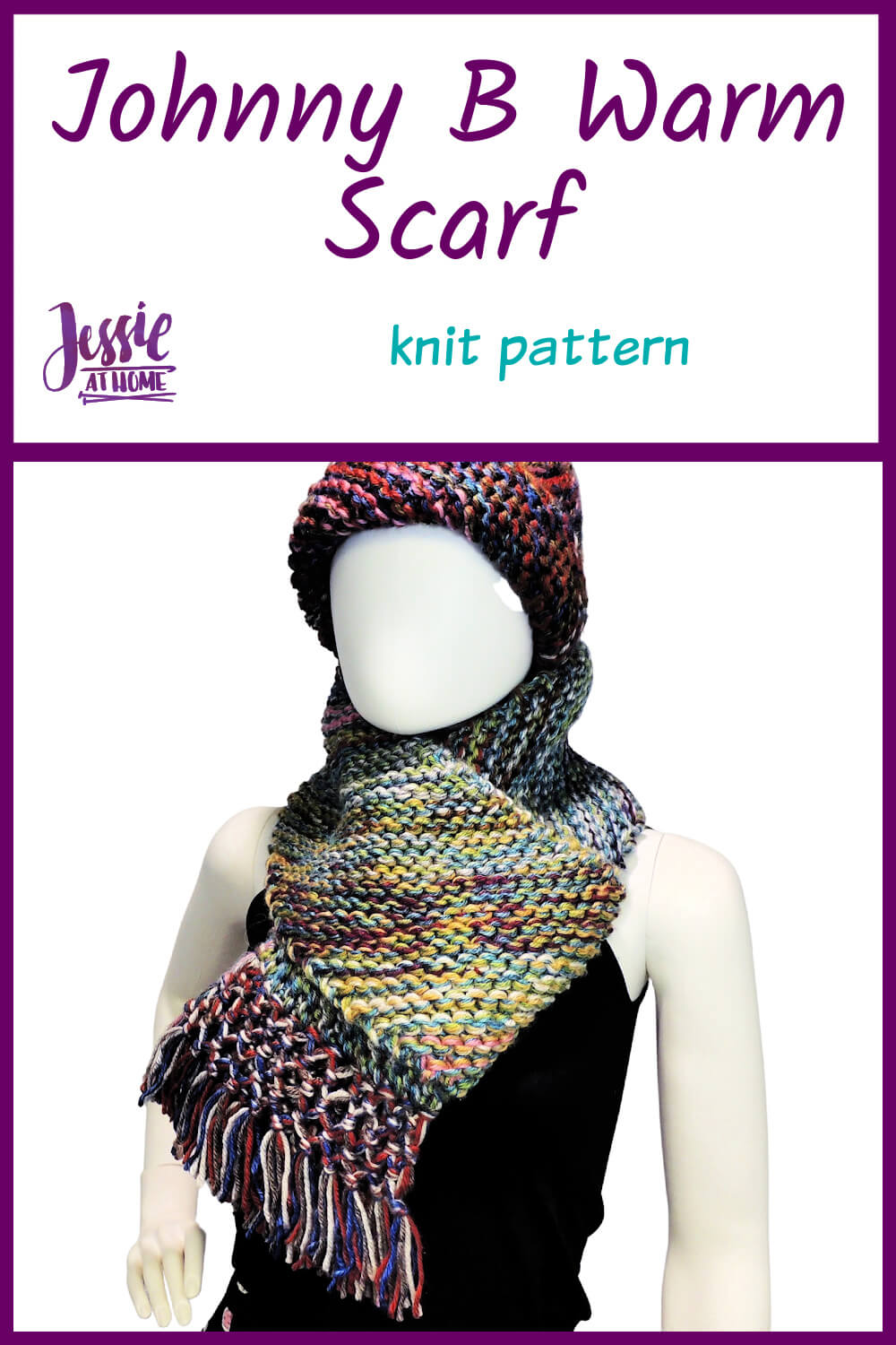 Johnny B Warm Scarf by Jessie At Home - Pin 1