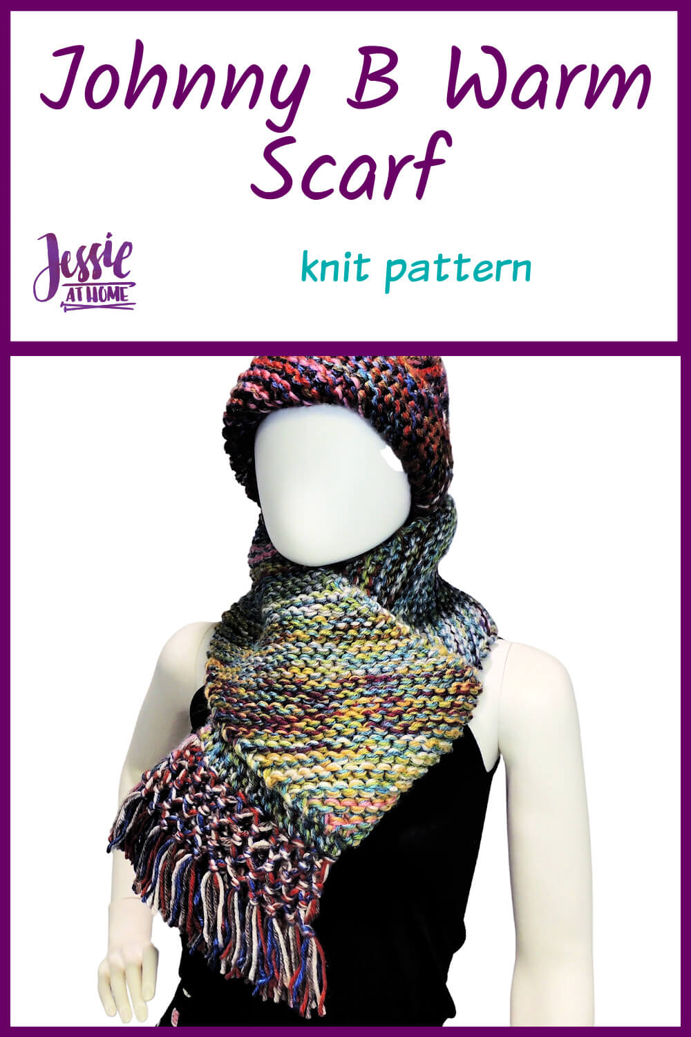 Diagonal Knit Scarf - Johnny B Warm