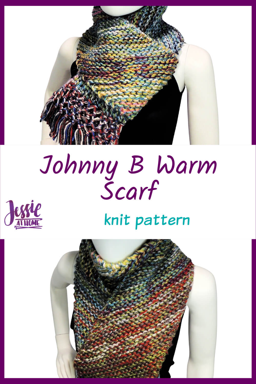 Diagonal Knit Scarf - Johnny B Warm