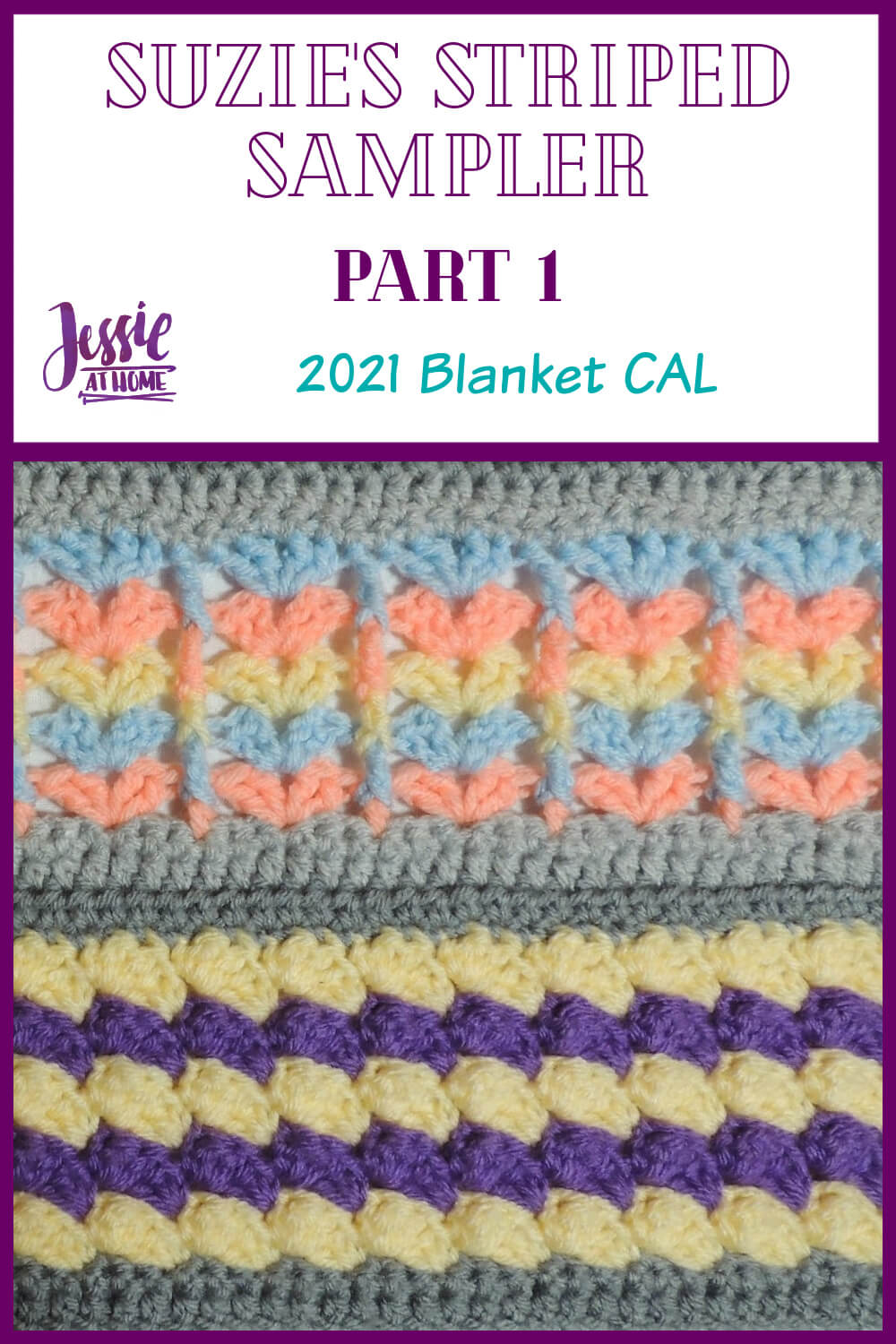 Suzie\'s Striped Sampler Part 1: Blanket Stitch & Sticks and Fans