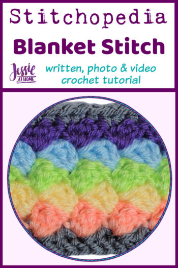 Blanket Stitch Stitchopedia Crochet Video Tutorial - Pin 1