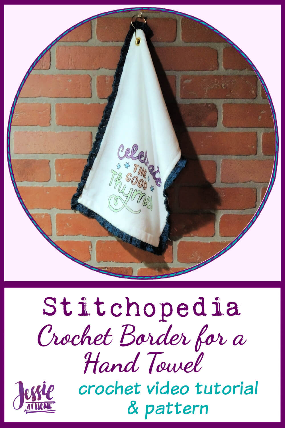 Crochet Hand Towel Border - Crochet Pattern and Video Tutorial