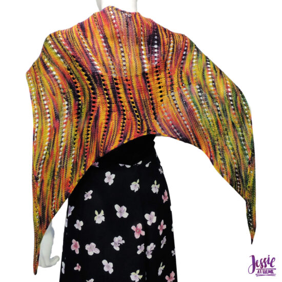 Faylinn - Fairy Wing Scarf Knit Pattern by Jessie At Home - 7
