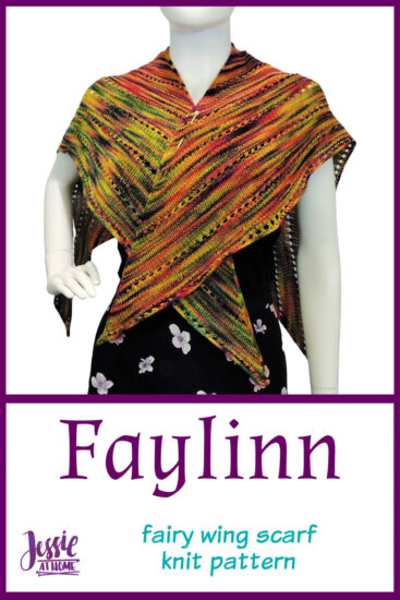 Faylinn - Fairy Wing Scarf Knit Pattern by Jessie At Home - Pin 2