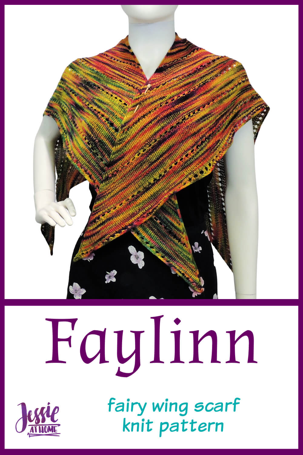 Faylinn: Fairy Wing Scarf Knit Pattern