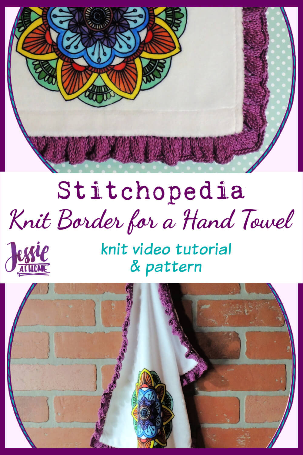 Knit Hand Towel Border - Knit Pattern and Video Tutorial