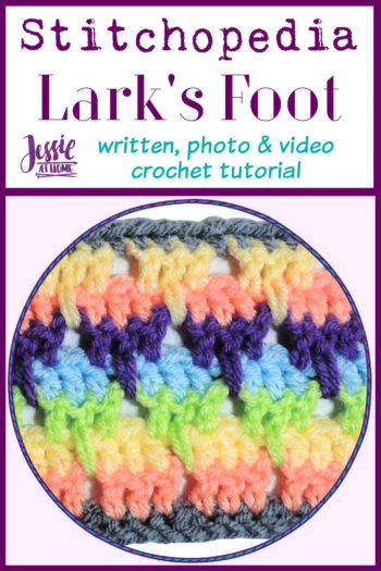 Larks Foot Stitch Stitchopedia Crochet Tutorial - Pin 1
