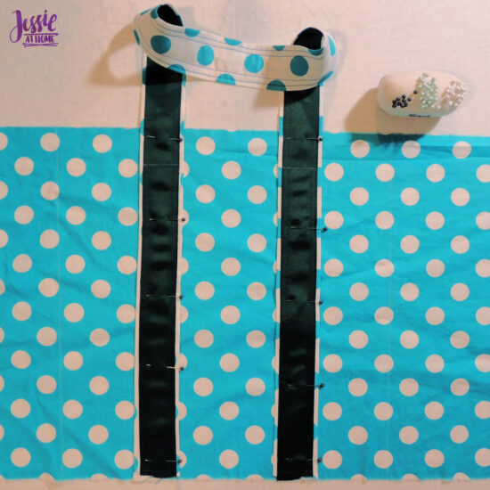 Pin Straps on Main Fabric